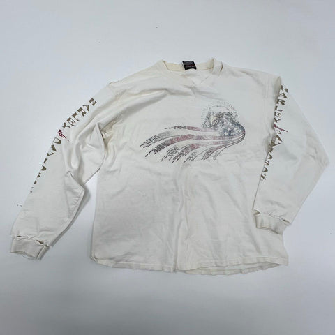 Vintage 90s Lot 2 Harley-Davidson Biker Crewneck Sweatshirt Long Sleeve Sz XL