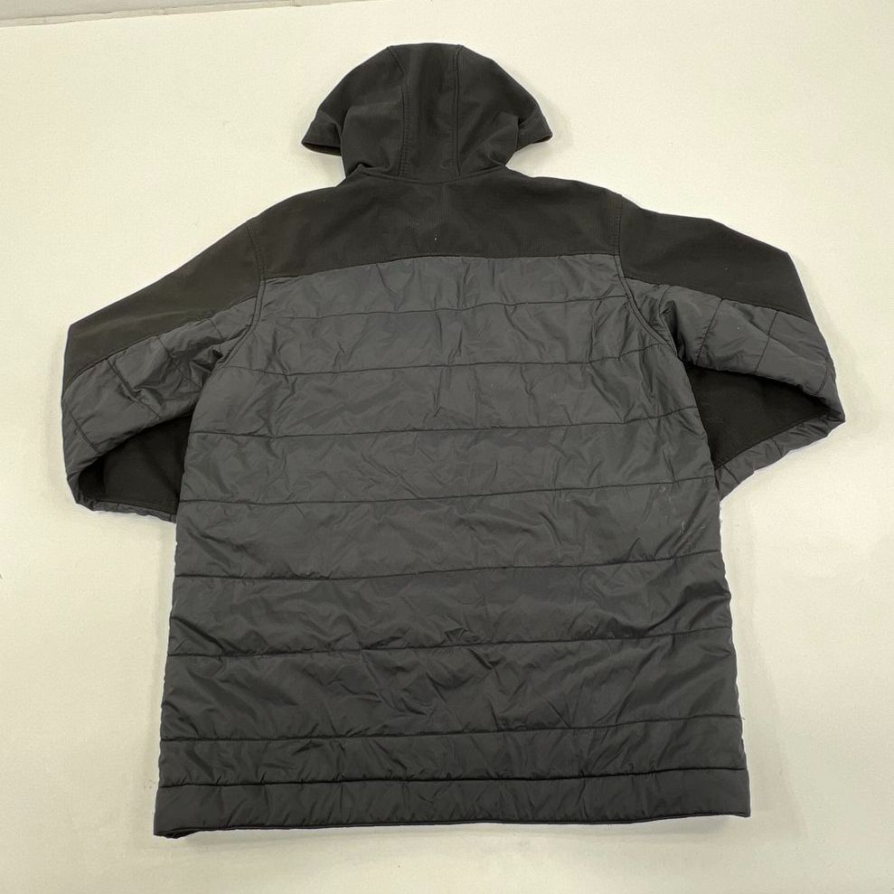 Men's Carhartt Black J294 Hybrid Soft Shell Full Zip Puffer Jacket - Size Small