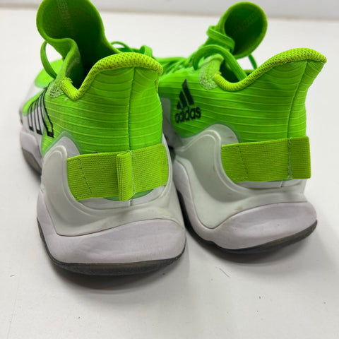 Adidas Exhibit A Solar Green Black Basketball Sneakers Men's Size 10.5