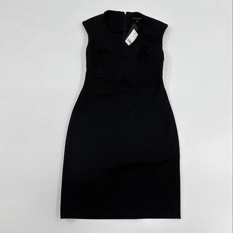 Banana Republic Women's Petites Dress Black Sheath V-Neck NWT Sz 2