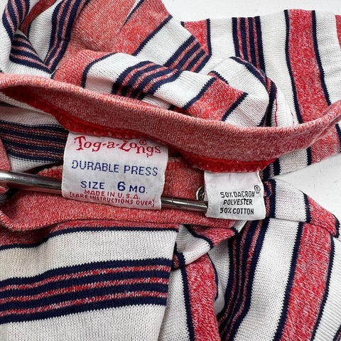 Vintage 70s 80s Carters Baby Clothes Lot Sleepers Shirts Made USA 0-6M 7pc