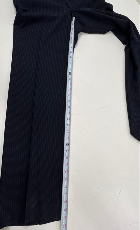 Vintage 90s Christian Dior Men's Navy Pinstripe Suit 35x32