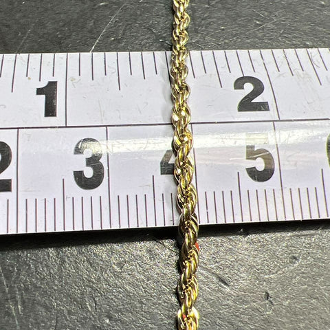Danecraft Vermeil 925 Sterling Silver Gold tone Twist Bracelet 3.43g