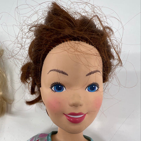 Vintage Scholastic Babysitters Club Dolls Lot of 2 Stacey & Mallory 18" Vinyl