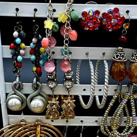 Argento Vivo Panacea Boho Fashion Earring Jewelry Lot 35+ Pairs Hoops Studs