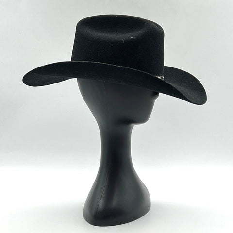 Justin Men's Black 2X Felt Western Cowboy Hat Cattleman Crease Studded Band