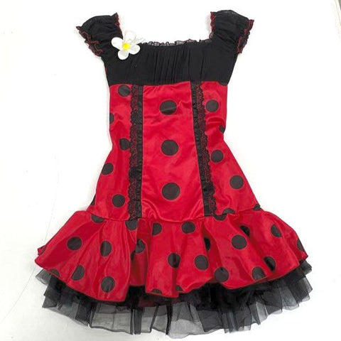 Y2K Leg Avenue Women's Daisy Bug Ladybug Costume Dress Red Black Size S/M