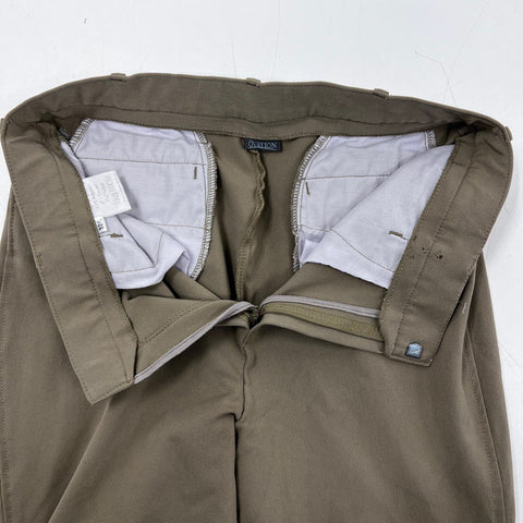 Ovation Equestrian Knee Patch Riding Jodhpurs Breeches Taupe Tan Sz 32/L