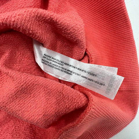 Denim & Flower Men's Crewneck Performance Fleece Sweatshirt Coral NWT Size S