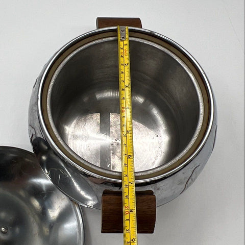 West Bend Aluminum Penguin Hot & Cold Server Ice Bucket 2pc Vintage MCM