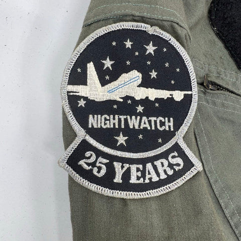 Vintage 80s US Military USAF 27/P Flyers Coveralls Sage Green Nightwatch 38R