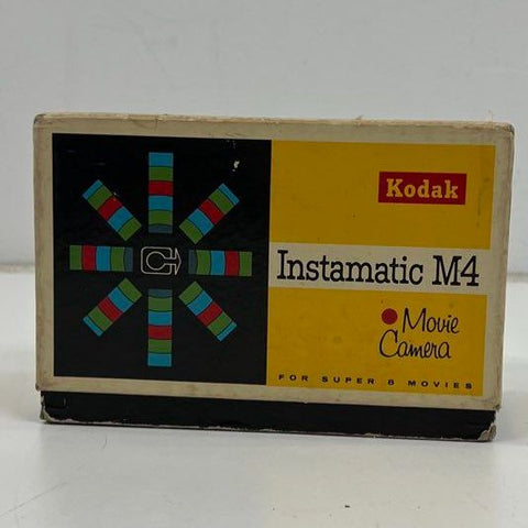 Vintage Kodak Instamatic M4 Super 8 Movie Camera With Box Ektanar 13mm Lens