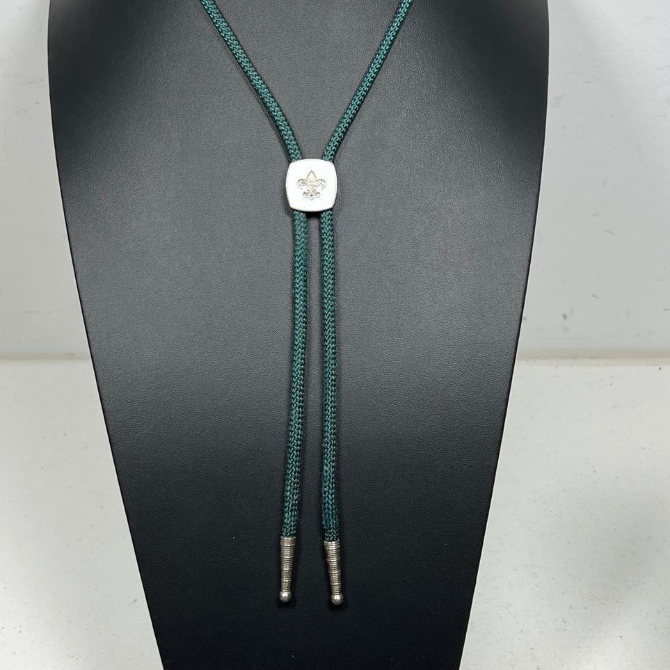 Boy Scouts of America Green Cord Bolo Tie