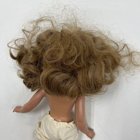 Vintage Hard Plastic Doll Blonde Hair Sleep Eyes 1950s Mid Century