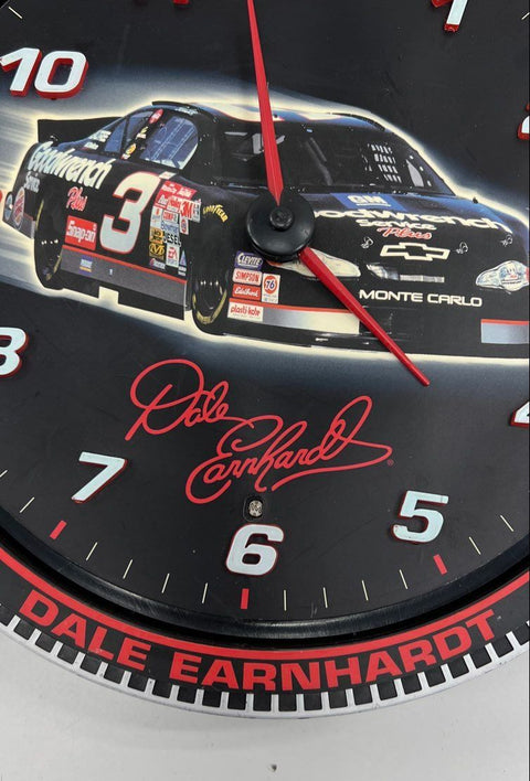 Dale Earnhardt #3 Racing Wall Clock 7 Time Champion 13" Vintage 2000 Goodwrench