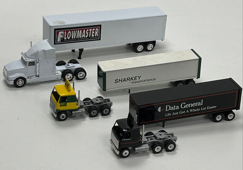 Winross Diecast Semi Truck Lot Flowmaster Sharkey Data General 3 Trucks