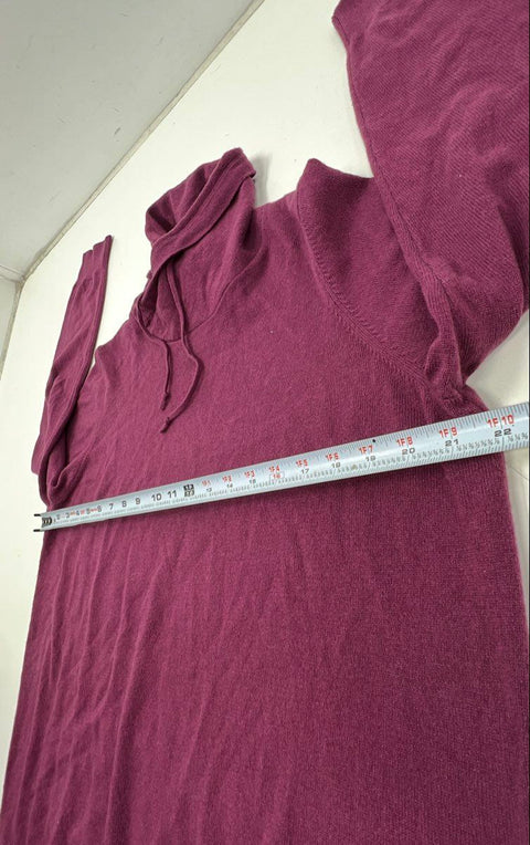 L.L. Bean Women's Classic Cashmere Funnel Neck Sweater Purple NWT Sz XL