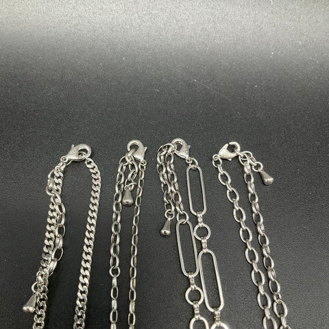 Bomb Party Fashion Jewelry Lot of 13 Necklaces Silver Gold Rose Gold Tone Mixed