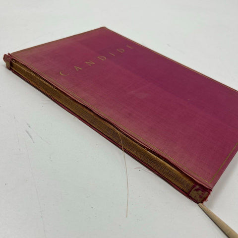 Vintage Candide by Voltaire Hardcover Book Illustrated Red Cloth Gilt Title