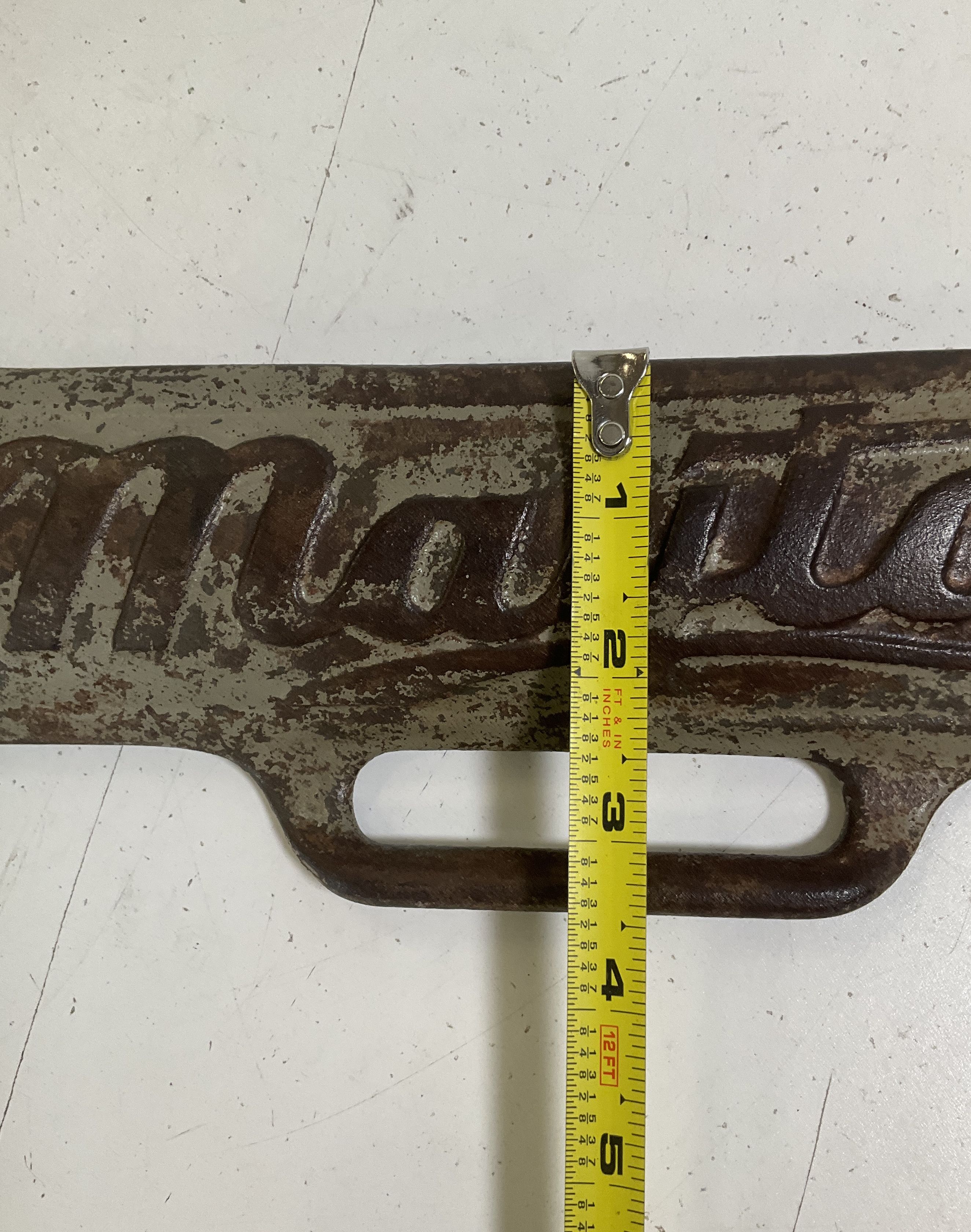 Vintage Maytag Cast Iron Wringer Washer Engine Guard Cover Part Embossed Logo
