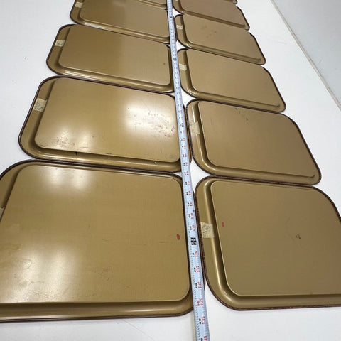 Harvell Faux Wood Grain Metal Trays 12 Piece Set Ballonoff Metal Products