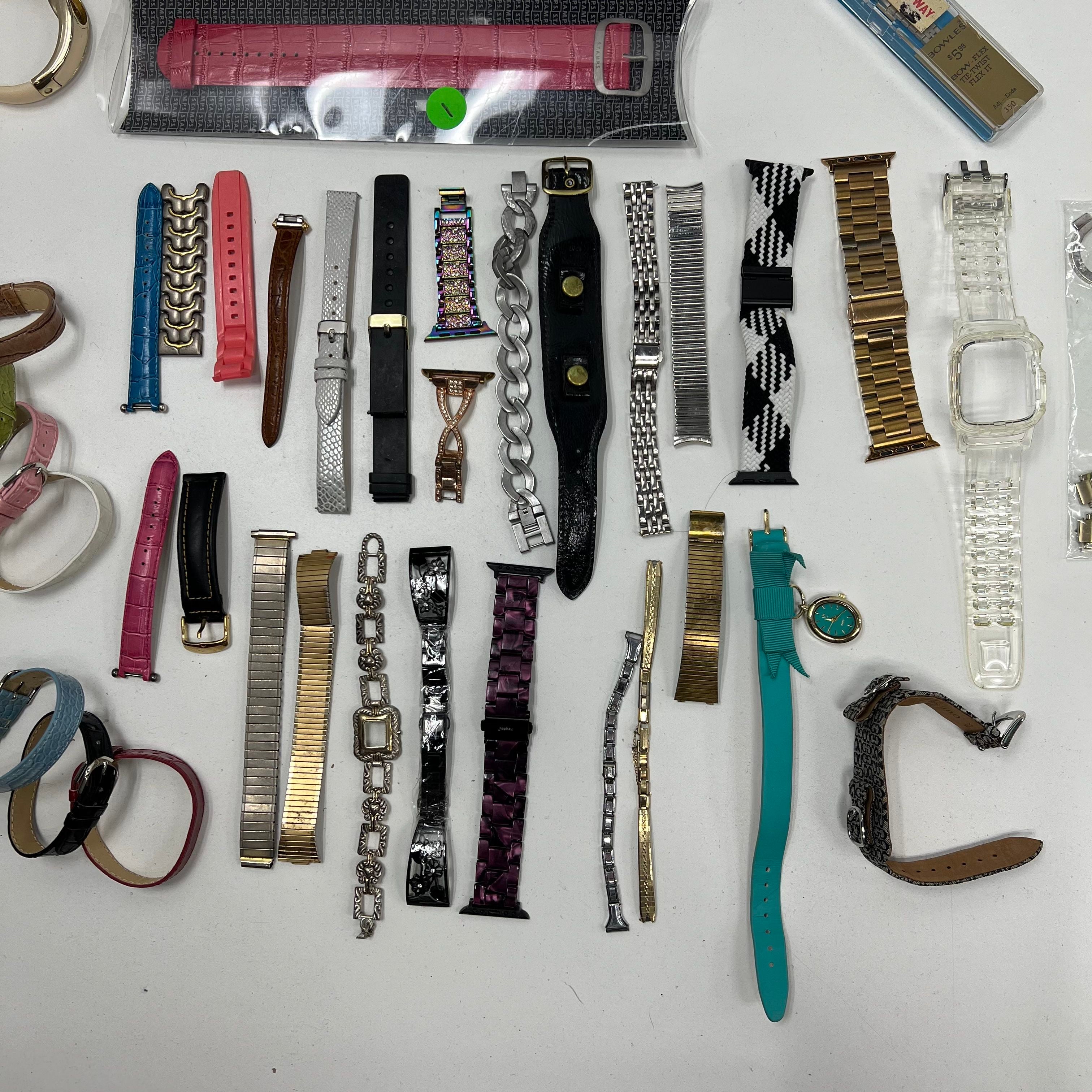 Lot For Parts Metal Plastic Watch Bands New Broken AS IS