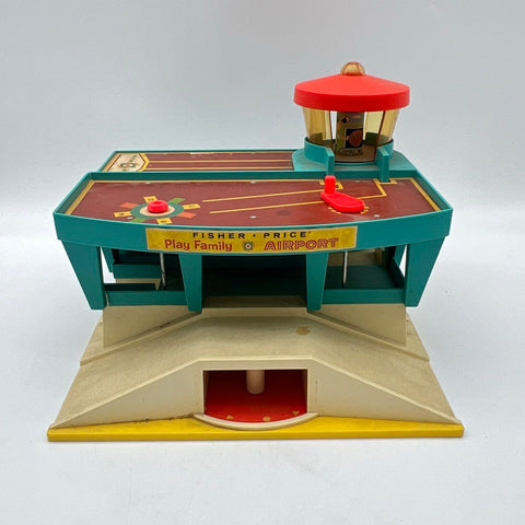 Vintage Fisher-Price Play Family Airport Playset Building Only 996 1970s