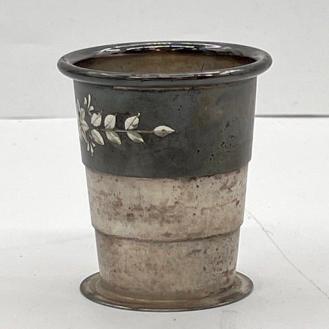 Van Bergh Quadruple Plate Collapsible Travel Cup Antique Rochester NY 752