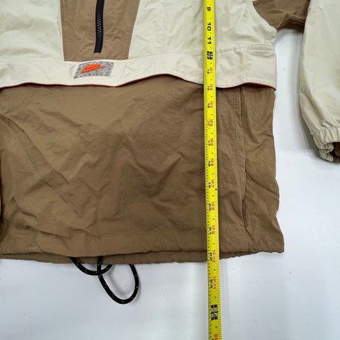 Nike Sportswear Repel Legacy Anorak Jacket Tan Beige Packable Pullover Men's XS