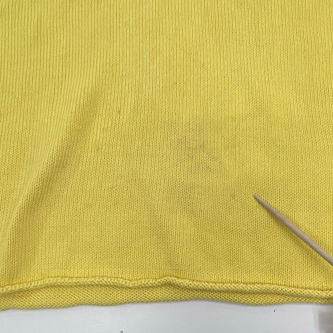 Weekend Max Mara Women's Yellow V-Neck Knit Sweater Made in Italy Size L