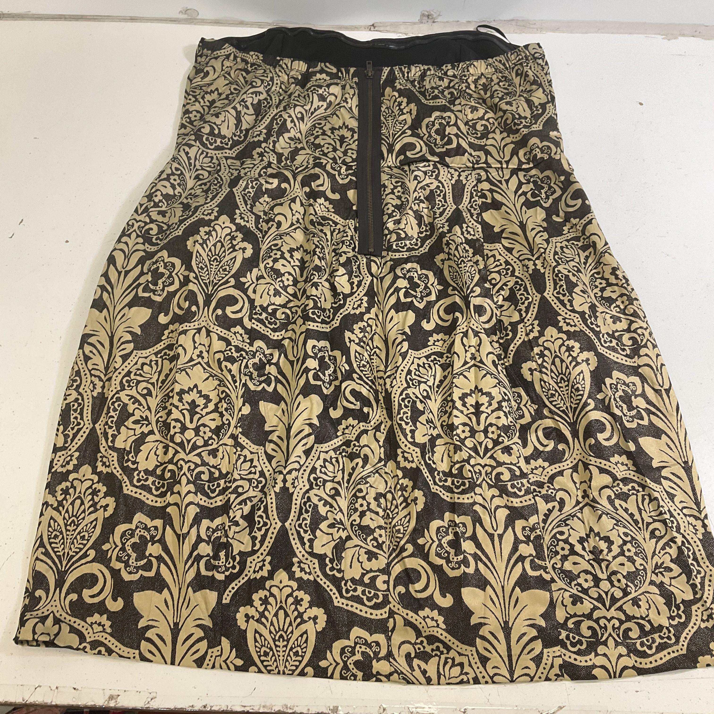 Torrid Metallic Damask Strapless Bodycon Cocktail Dress Y2K Women's Size 2 2X