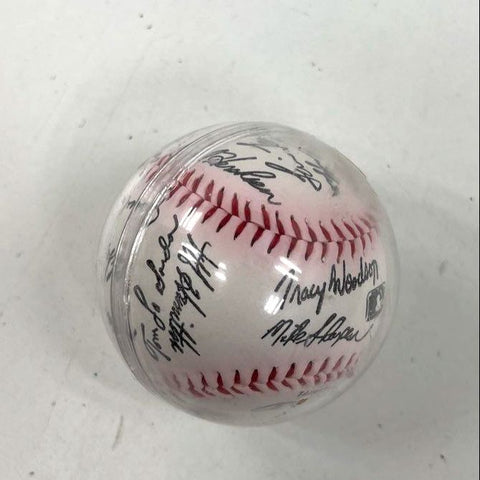 1987 St. Louis Cardinals Team Signed Baseball Woodson Tudor Niedenfuer Auto