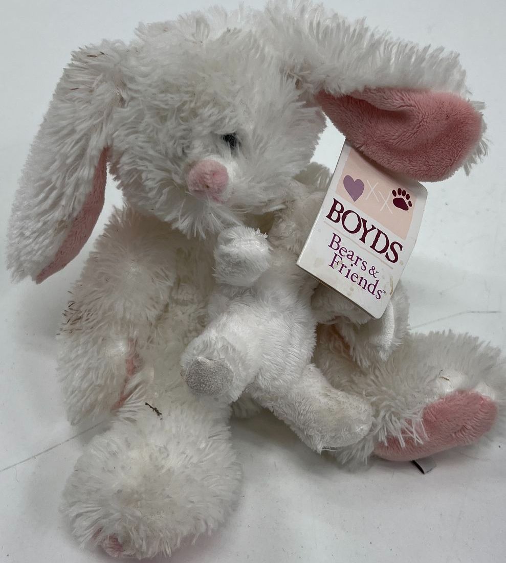 Vintage Boyds Bears Bunnies Lot 7 Plush Rabbit Figures Collectible Stuffed