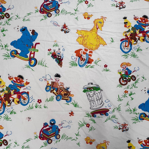 Vintage 1970s Sesame Street Sheet & Pillowcase Set JCPenney Muppets Twin