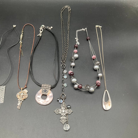 Chico's Lia Sophia Fashion Jewelry Lot of 11 Necklaces Beaded Pendant Vintage