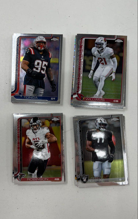 Mixed Sports Card Lot Modern NFL MLB Topps Chrome Optic 3 Lbs See Photos