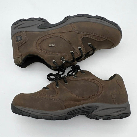 Cabela's Dry-Plus Brown Leather Low Top Hiking Shoes Men's Size 10 D