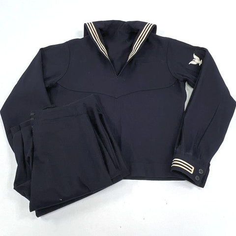Vintage 60s US Navy Blue Wool Crackerjack Uniform Set CM Rating Men's 40L 34x35