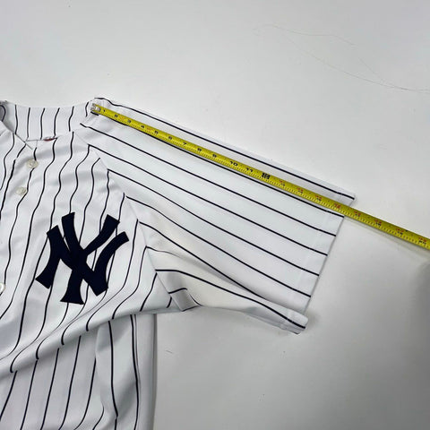 Majestic Mens NY Yankees Rodriguez #13 Pinstripe Baseball Jersey Sz 19" Pit