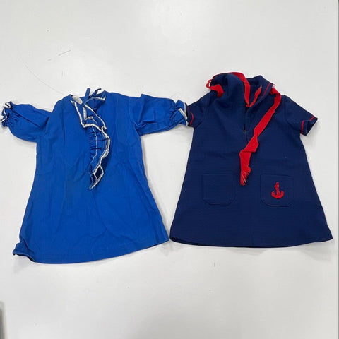 Vintage 60s 70s Lil' Airess Girls Clothing Lot Sailor Nautical 4pc Set Sz 3X