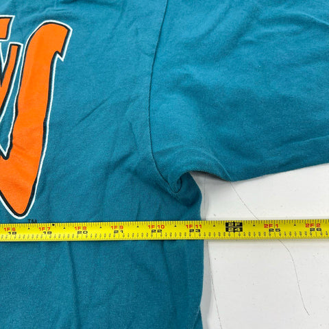 Vintage 1993 Miami Dolphins NFL Member Club T-Shirt Single Stitch Nutmeg XL