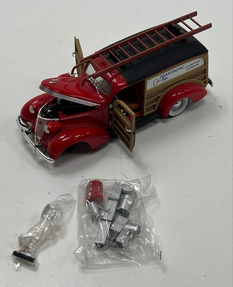 Promotional Diecast Car Lot 3 Vehicles Armstrong Air Jensen-Klich Missing Tire