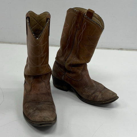 Dan Post 1902 Brown Leather Western Cowboy Boots Men's Size 8.5D
