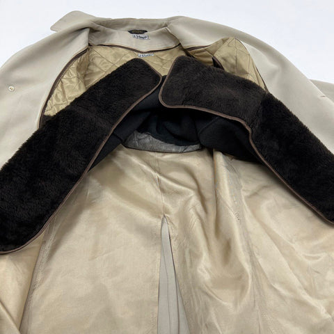 Vintage 70s Great Dane Cosmopolitan Trench Coat Raincoat Zip Out Liner Tan