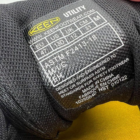 KEEN Sparta 2 Aluminum Toe Utility Work Shoes Black Grey Men's Size 13D New