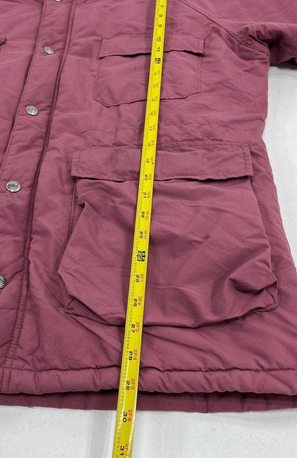 Vintage 80s LL Bean Mauve Baxter State Parka Insulated Hooded Jacket Womens L