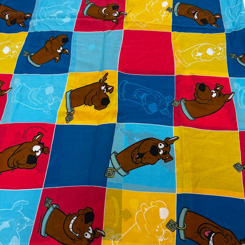 Vintage Scooby Doo Sheet Set Dan River Twin Size 3 Piece 1999 Hanna-Barbera