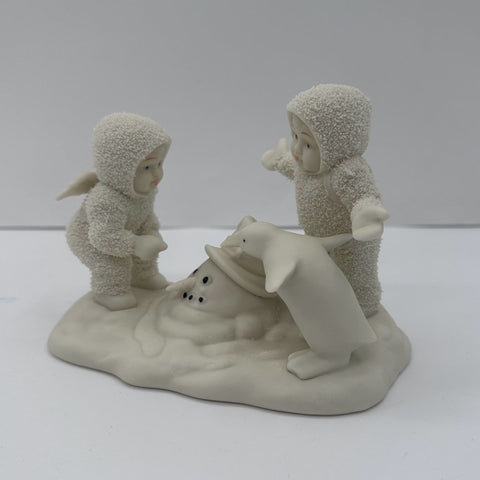 Department 56 Snowbabies Figurine Lot 2 A Wish For Snow 2000 Vintage With Boxes
