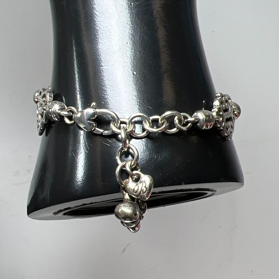 Brighton Silver Plated Geneva Heart Bracelet 19.31g