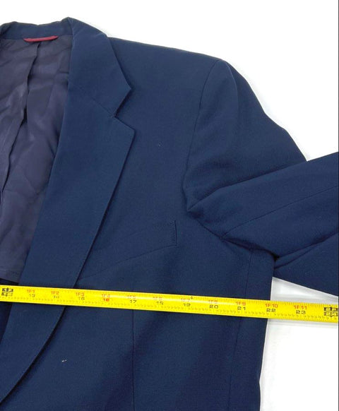 Vintage 80s Careermarx Navy Blue 2-Piece Union Made Suit Men's 44L 35W